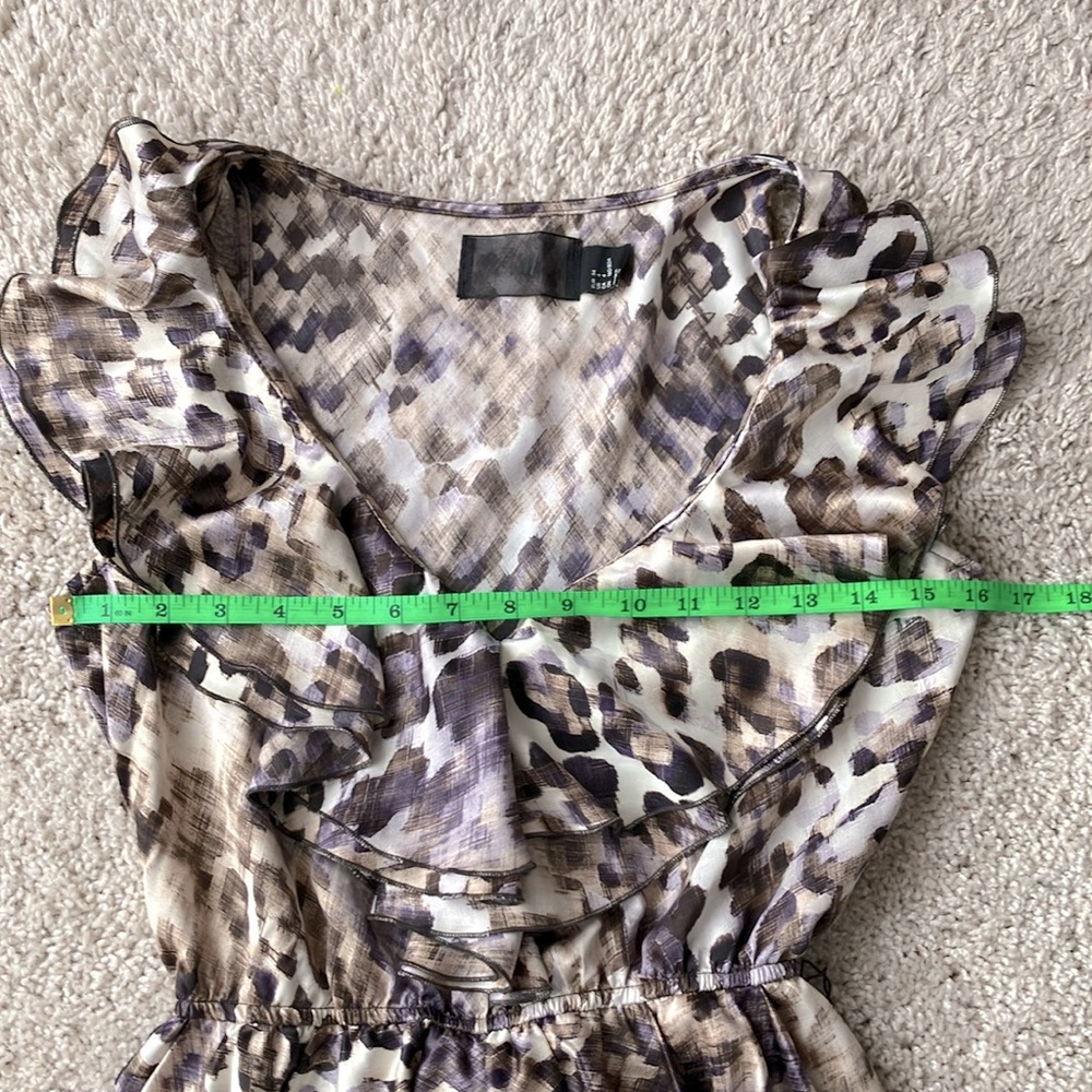 H&M | Leopard Print Ruffled Mini Dress - Picture 2 of 9
